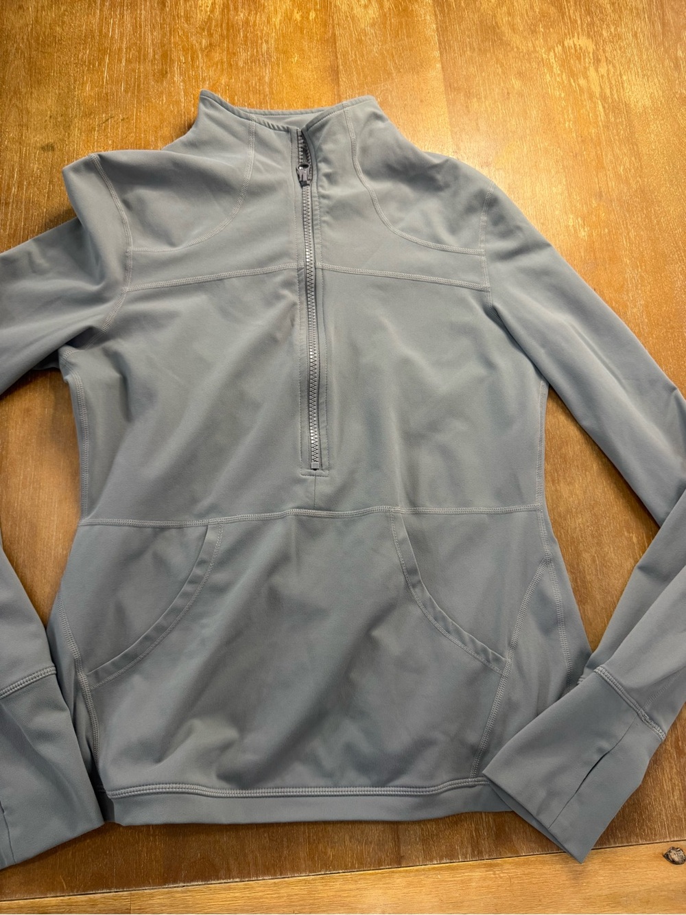 ZYIA Women’s Light Gray Half-Zip Performance Pullover